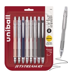 uniball Jetstream RT Ballpoint Pens, Fine Point, 0.7mm, 8-Count