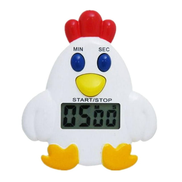 Cute Cartoon Chicken Electronic Countdown Timer for Cooking and Baking - Kitchen Gadget for Precise Timing and
