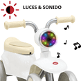 thumbnail image 2 of Montable Correpasillos para Niños con Luz y Sonido Coche Musical Apto a Partir de 1 año y Soporta hasta 16 kg - Blanco, 2 of 7