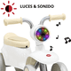 thumbnail image 2 of Montable Correpasillos para Niños con Luz y Sonido Coche Musical Apto a Partir de 1 año y Soporta hasta 16 kg - Blanco, 2 of 7