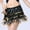 Black, variant on Womens Belly Dance Skirt Hip Scarf, Sweet Belly Dance Skirt Wrap Performance Bling Sequins Coins, Belly Dance Costume for Women