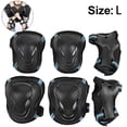 thumbnail image 1 of aptitud de los deportes al aire libre Kids/Teenagers Protective Gear, Knee Pads and Elbow Pads Set with Wrist Guard and Adjustable Strap for Rollerblading Skateboard Cycling Skating Bike Scooter Zhivalor 221511-6, 1 of 4