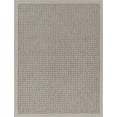 thumbnail image 3 of 4x6 Water Resistant, Indoor Outdoor Rugs for Patios, Front Door Entry, Entryway, Deck, Porch, Balcony | Outside Area Rug for Patio | Beige, Basketweave | Size: 4' x 5'3'', 3 of 7