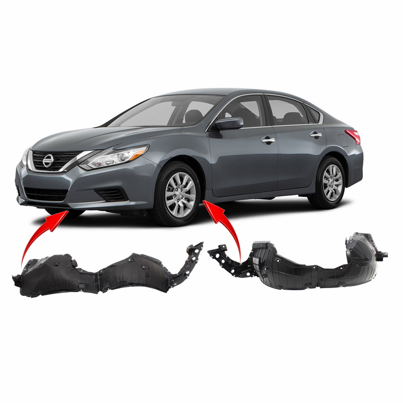 Set of 2 Fender Liners for Nissan Altima 20162018 NI1248150 NI1249150