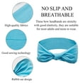 thumbnail image 3 of TIFOR 12 Pack Bow Headbands for Women Headwraps Hair Band Knotted Headband Rabbit Ears Stretchy Turban Head Wraps Fashion Sport Cute Hair Accessories, 3 of 7
