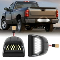 LICHENGTAI LED License Plate Light Tag Lights Assembly Compatible with Chevy Silverado Suburban Tahoe GMC Sierra 1500 2500 3500 HD Escalade EXT, 12V LED Rear View Light, 2PCS