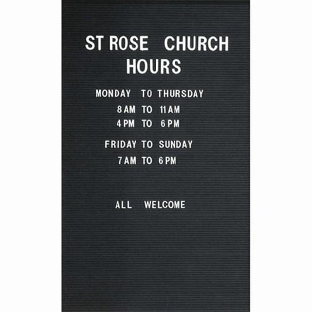 Aarco Products RR4832V Removable Vinyl Letter Board