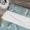 thumbnail image 4 of Designart 'Indigold Feathers Turquoise Pattern' Cottage Duvet Cover Set, 4 of 4