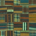 thumbnail image 1 of Ahgly Company Machine Washable Indoor Square Southwestern Turquoise Blue Country Area Rugs, 7' Square, 1 of 4