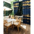 thumbnail image 5 of nqOlkjepod Outdoor Curtains for Patio Waterproof, Blue Gold Coastal Outdoor Privacy Panels Grommet, Summer Modern Ocean Wave Blackout Outside Curtains for Porch/Cabana/Pergola 54"x95", 2 Panels, 5 of 8