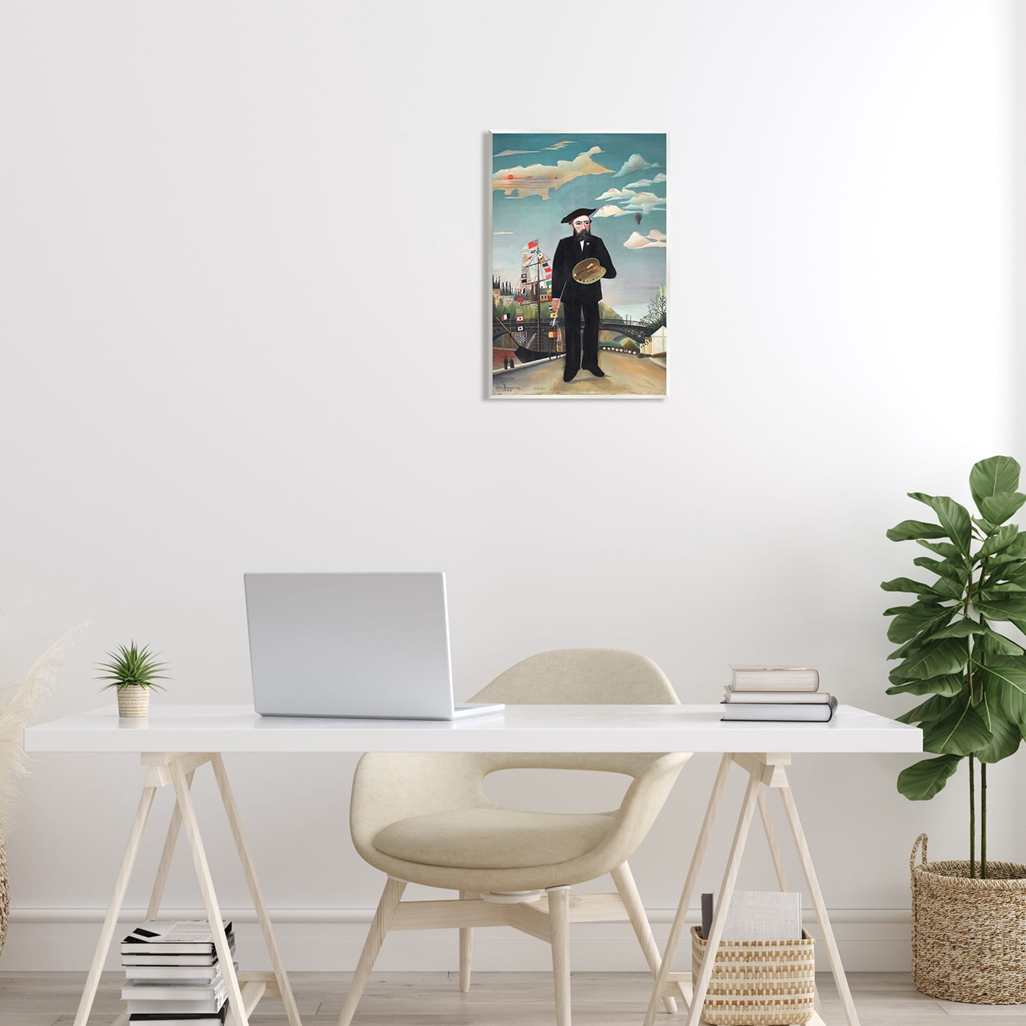 Stupell Industries Myself Self Portrait Henri Rousseau Classical Painting Painting Unframed Art Print Wall Art, Design by one1000paintings