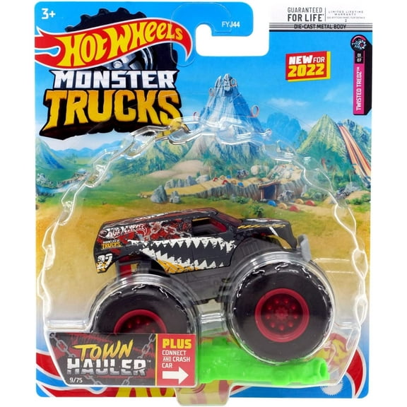 Hot Wheels Monster Trucks Crash Legends Diecast Car 1:64 Scale (Town Hauler)