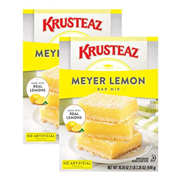 Krusteaz Meyer Lemon Bar Mix, 19.35 Ounce Box (Pack of 2)