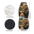 thumbnail image 6 of XYZCANDO Highland Cow American Flag Car Seat Cover Waterproof Durable Car Front Seat Cover Set Automobile Seats car Front Seats, Stretchy Breathable Truck Sedan, 6 of 9