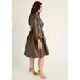thumbnail image 3 of June + Vie Women's Plus Size Faux Leather Dress, 3 of 5