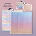 thumbnail image 4 of Style2 Mix & Match 5-Piece Reversible Bed in a Bag Comforter Set with Sheets, Pink Floral, Twin, 4 of 9
