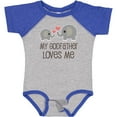 thumbnail image 3 of Inktastic My Godfather Loves Me Godson Boys or Girls Baby Bodysuit, 3 of 5