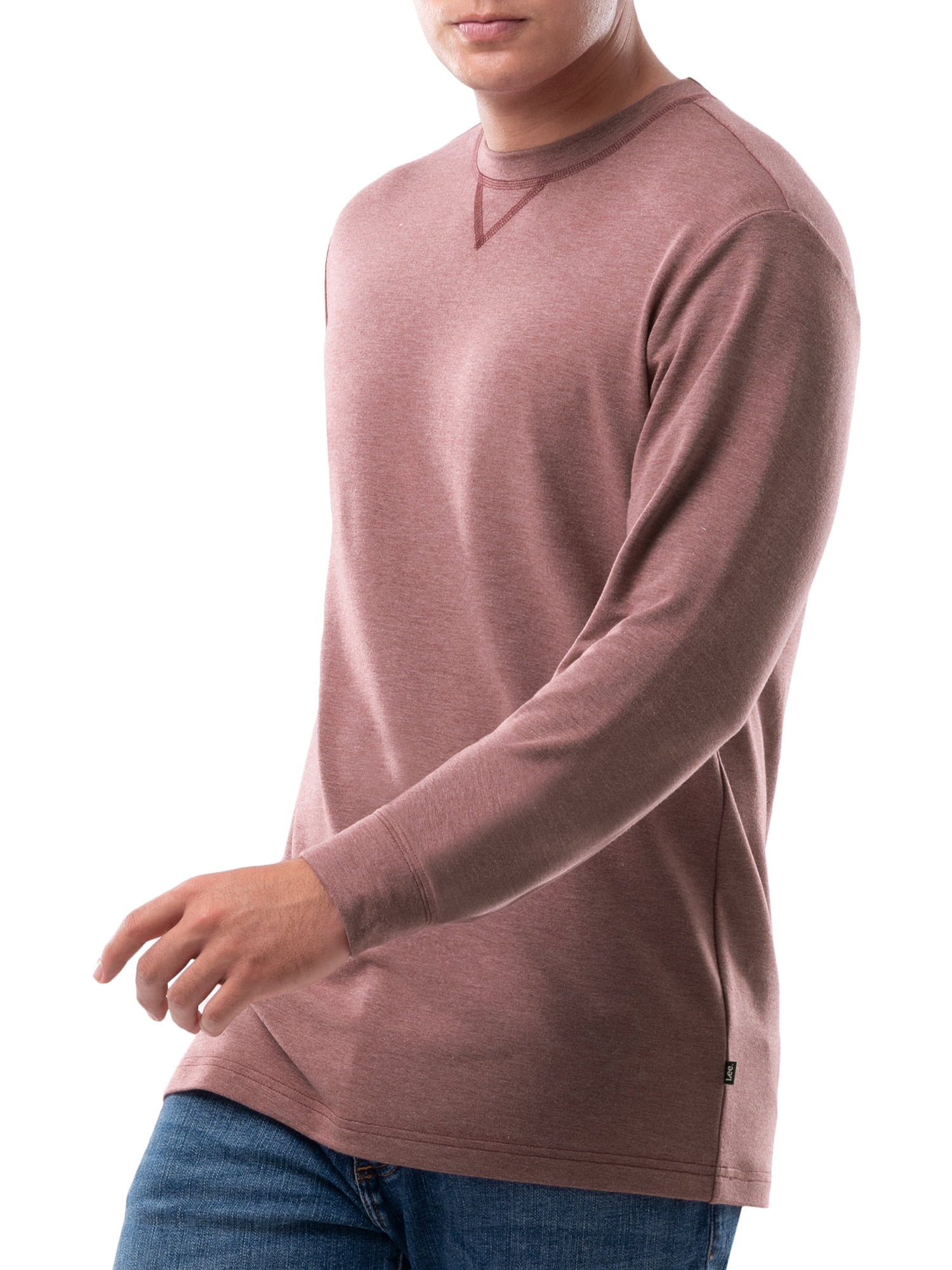 Lee Men's French Terry Long Sleeve T-shirt, Up to 5XL