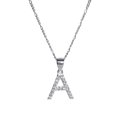 thumbnail image 2 of Dije Letra A Inicial Plata .925 con Cadena de Plata .925, 2 of 4