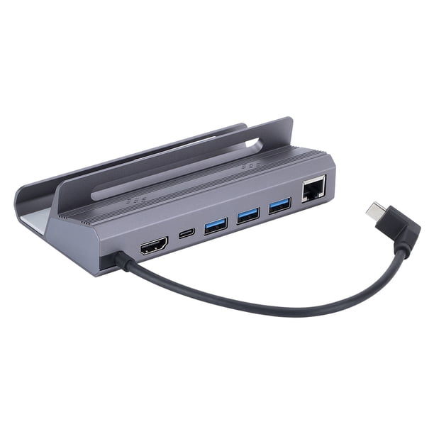 6-en-1 Host Dock USB3.0 Expansion Dock Hub Type-C Compatible con para Steam Deck