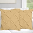 thumbnail image 1 of Egyptian Cotton Euro Sham 18X18 Size Pillow Covers Pinch Pleated 600 TC Sateen Soft And Smooth Cotton Comfortable Bed Pillow Cover (Set of 2, Taupe), 1 of 5