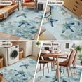 thumbnail image 5 of Coastal Starfish Area Rugs 4'x6', Washable Small Throw Rugs for Office Bathroom, Nautical Ocean Creature Eucalyptus Leaf Indoor Outdoor Rug Non-Slip Low Pile Carpet Runner Reversible Floor Mats, 5 of 8