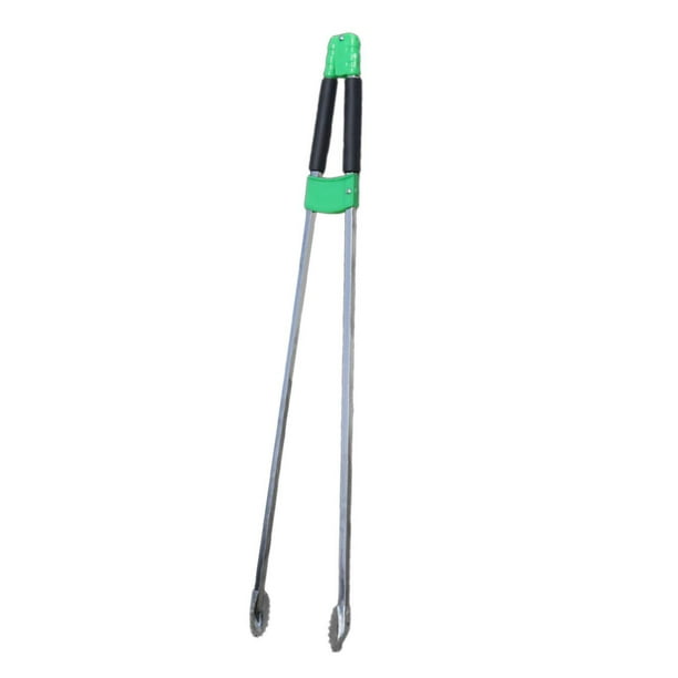 Pinza para recoger basura, palo largo para recoger basura, pinzas de acero inoxidable anti-basura. 92 cm