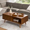 thumbnail image 2 of Lift Top Storage Coffee Table Wooden Center Table with Tray Living Room Acorn, 2 of 8