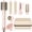 Pink, variant on Webeauty Hair Dryer Brush Set 5-in-1 Hot Air Brush, Blow Dryer Brush for Straightening, Curling & Volumizing, No Heat Damage, Grey+Gold