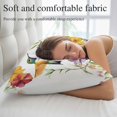 thumbnail image 5 of Spring Floral Pillow Protectors with Zipper Standard Size, Summer Botanical Birds Colorful Soft Brushed Breathable Throw Pillow Covers, Pillowcase for Couch Sofa Bedroom Living Room 20"x26", 5 of 9