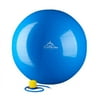 Black Mountain Products 2000 Lbs. Static Strength Exercise Stability Ball with Pump, 45 cm, Blue