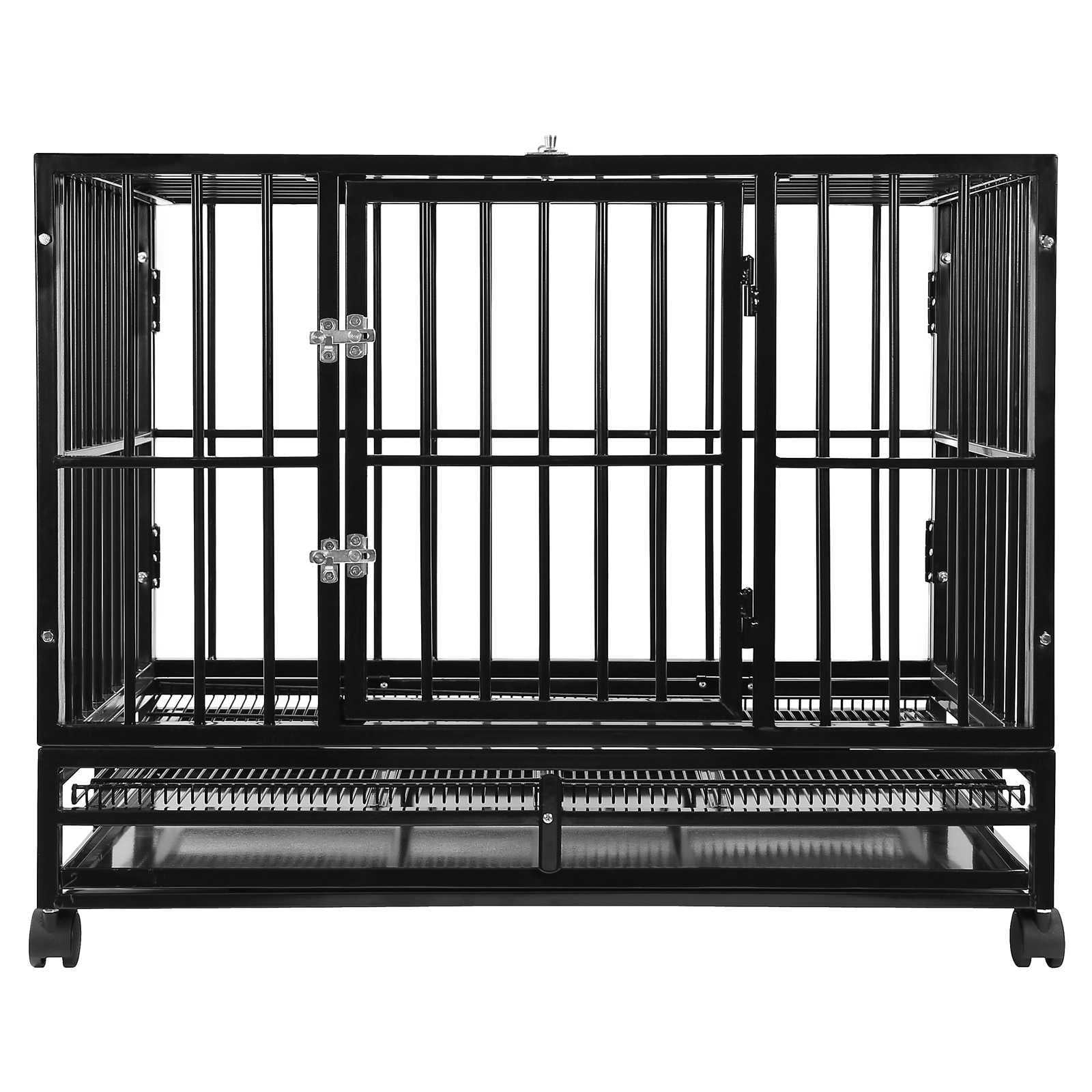 SmithBuilt Heavy Duty Dog Cage, Double Door - Walmart.com