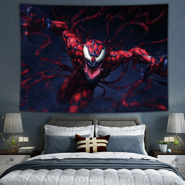 Tapestry Venom con diseño de anime y manga para colgar en la pared, 75 x 100 cm