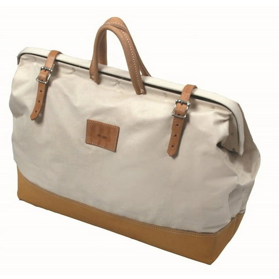 Kraft Tool Co 22 In. Deluxe Leather Bottom Canvas Bag