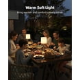 thumbnail image 5 of Rechargeable Table Lamp, 2-Pack, 8000mAh, Dimmable, Ambient Light, 2700K, Touch Control, Portable, LED, Wireless, Cordless, Battery Operated, Desk Lamp, Kitchen Lamp, Fabric Shade, for Dining Room, 5 of 8