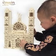 thumbnail image 4 of Wooden DIY EID Mubarak Calendar Ramadan Muslim Islam Decor Home Party Countdown, 4 of 6