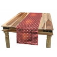 thumbnail image 1 of Moroccan Table Runner, Folkloric Starry Lattice on Warm Toned Backdrop, Dining Room Kitchen Rectangular Runner, 3 Sizes, by Ambesonne, 1 of 2