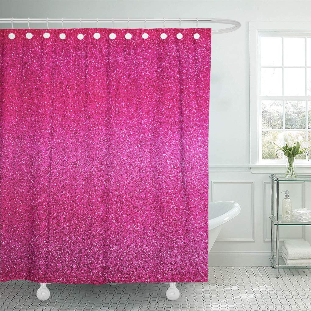 Shiny Valentine's Day Background with Bokeh Waterproof Fabric Shower Curtain Set 