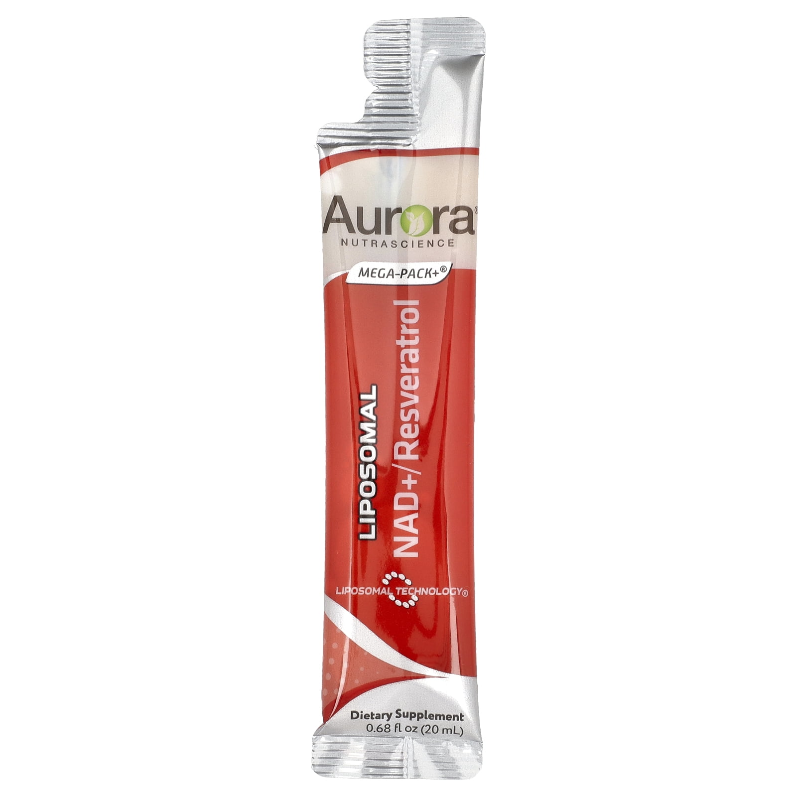 Aurora Nutrascience Liposomal NAD+/Resveratrol, 32 Packets, 0.68 fl oz (20 ml) Each