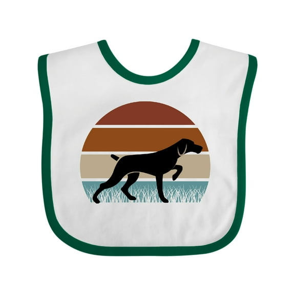 Inktastic Hunting Dog Retro Sunset Boys or Girls Baby Bib