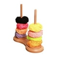 thumbnail image 5 of Joernso Wooden Yarn Holder Single or Double Yarn Skein Holder Desk Yarn Thread Dispenser Spinner for Crocheting Twirling Yarn Knitting Embroidery Accessory, 5 of 7