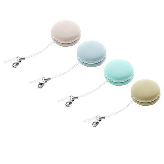 Macaron Mobile Phone Screen Cleaner, 4 Pack Colorful Macaron Shape Cell Phone Computer Glasses Cleaner Cloth Mobile Phone Screen Lens Wipes Glasses with Portable Keychain