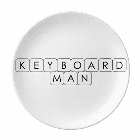 

Keyboard Man Plate Decorative Porcelain Salver Tableware Dinner Dish