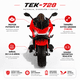 thumbnail image 4 of The Baby Shop Motocicleta Eléctrica Montable Rojo Deportiva Niño Tek-728, 4 of 7