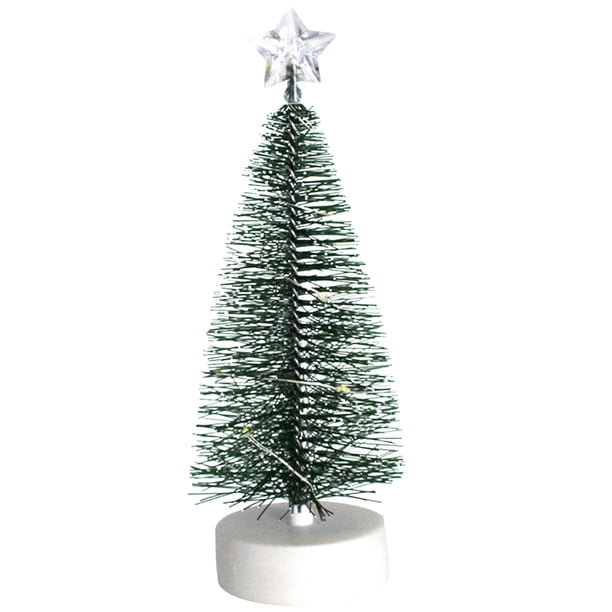 Pequeño Navidad Mesa 6 7 Pulgadas Con Luces Multicolores Star Tree Topper