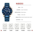 thumbnail image 2 of Nibosi New Fashion Mens Watches Top Brand Luxury Silicone Sport Watch Men Quartz Date Clock Waterproof Wristwatch Chronograph - Quartz Wristwatches, 2 of 6