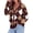 Plaid Wine Red, variant on PRETTYGARDEN Women's Cardigan Argyle Winter Sweaters Cozy Warm Chunky Knit, Long Sleeve V Neck, Color Block Plaid, Button Up Pocket,Trendy Fall Jackets, Holiday Going Out Outfits