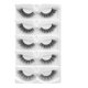 thumbnail image 1 of 5 Pairs Self Adhesive Eyelashes No Glue Reusable Eyelashes Extensions with Eyelash Curler Natural Look Gift for Women, 1 of 5