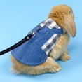 thumbnail image 2 of Small Pet Lop-eared Rabbit Clothes Leash Set  Hoodie Strap Leash for Jeans Guinea Pig Hamster, 2 of 4
