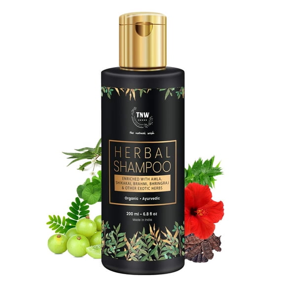 TNW-The Natural Wash Herbal Shampoo A Hair Fall Control Shampoo With Exotic Nourishing Herbs (Paraben/Sulphate Free) - 200 ml